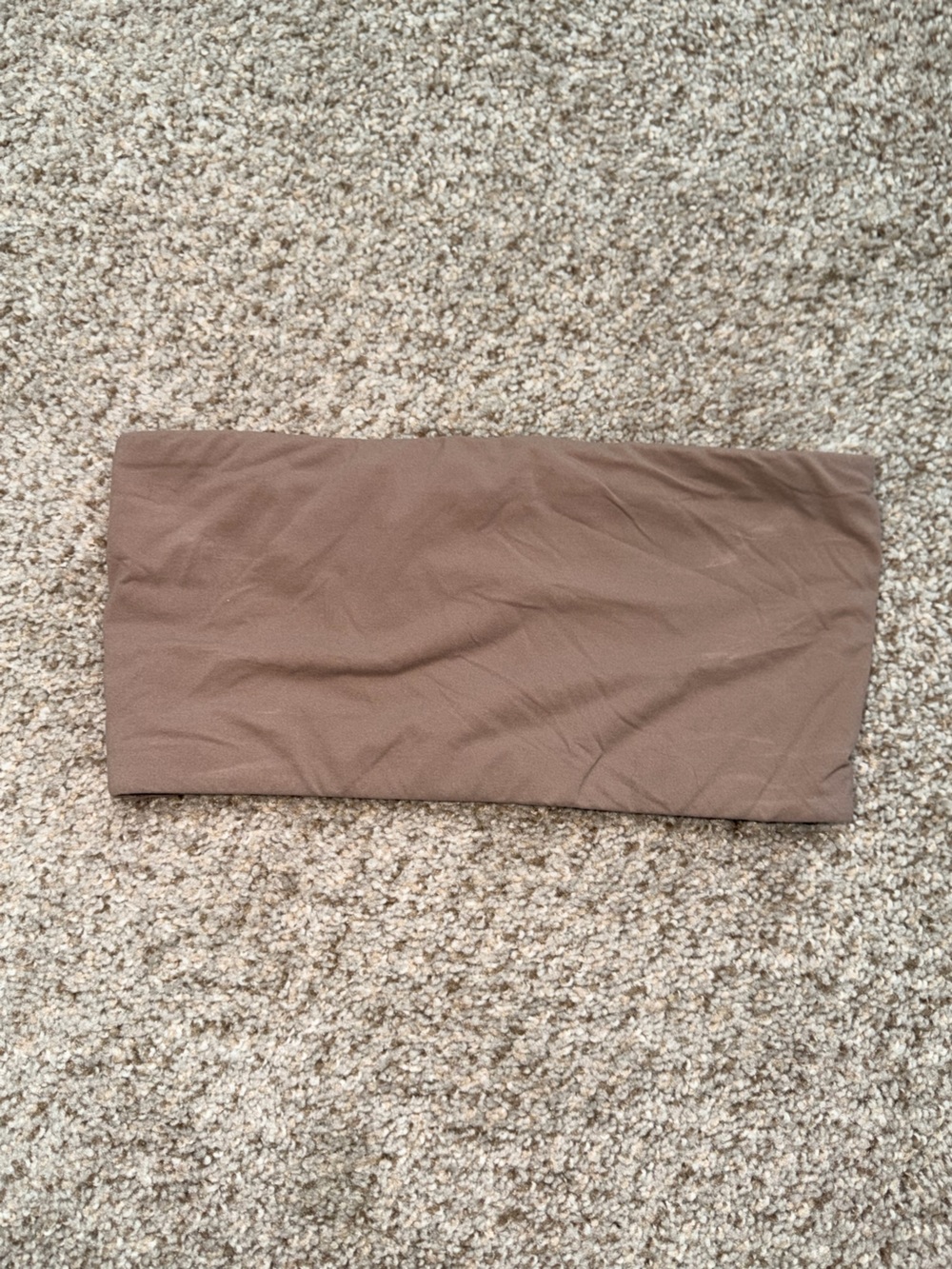 SKIMS Fits Everybody Seamless Brown Double Layered Strapless Bandeau Small